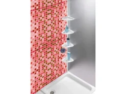 Wenko Teleskop-Regal Opal Stahl Weiß lackiertes Metall 19,5 x 85-250 x 26 cm< Küchenregale