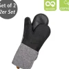 Wenko Topfhandschuhe Ada 2er-Set Silikon-Handflächen Schwarz< Herde