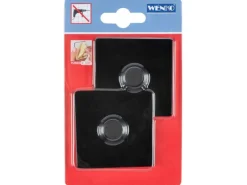 Wenko Turbo-Loc Eckig 2 cm x 6 cm x 6 cm Schwarz< Küchenhelfer