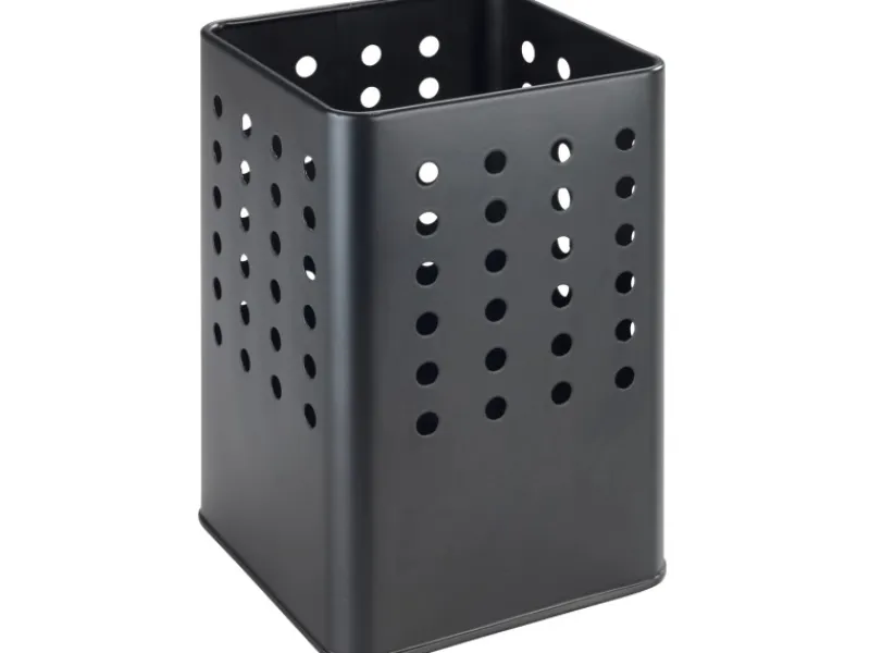 Wenko Küchenhelfer<Utensilienhalter Silio 11,5 cm x 16,5 cm x 11,5 cm Schwarz Matt