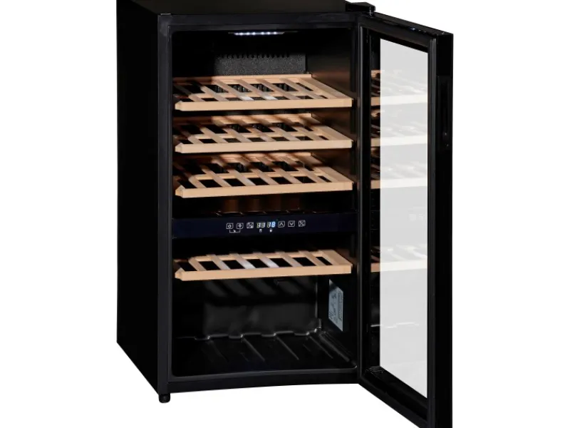 Wolkenstein Weintemperierschrank WTS49DW Schwarz EEK: G< Kühlschränke|Gefrierschränke