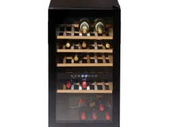 Wolkenstein Weintemperierschrank WTS49DW Schwarz EEK: G< Kühlschränke|Gefrierschränke