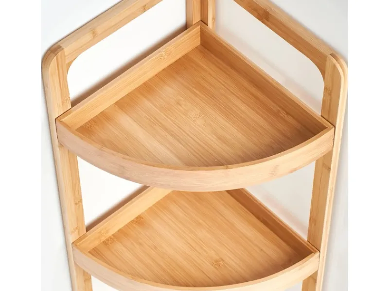 Zeller Eckregal Bambus 85 cm x 29 cm x 29 cm< Küchenregale