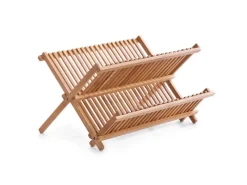 Zeller Abtropfgestelle<Geschirrabtropfständer Bambus 25 cm x 35 cm x 42 cm Natur
