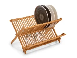 Zeller Abtropfgestelle<Geschirrabtropfständer Bambus 25 cm x 35 cm x 42 cm Natur