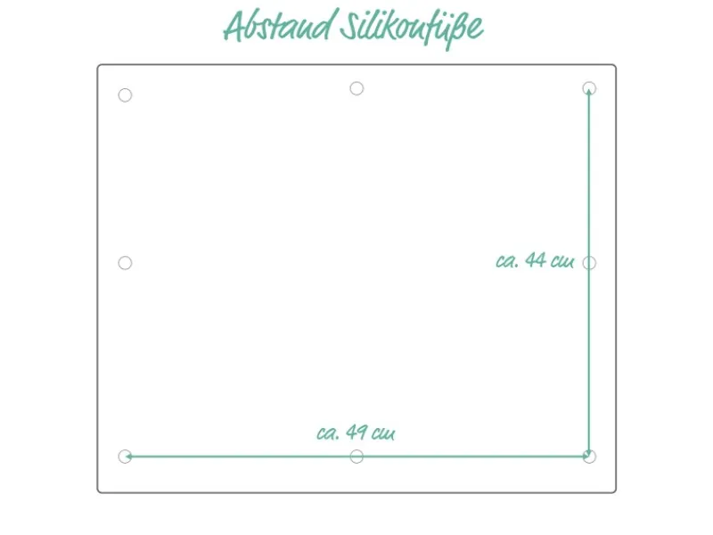 Zeller Herdblende-/Abdeckplatte Schiefer-Optik Glas 50 cm x 56 cm Anthrazit< Küchenrückwände|Küchenhelfer