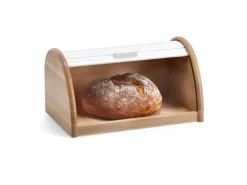 Zeller Küchenhelfer<Rollbrotkasten Buche 21 cm x 25 cm x 39 cm Weiß