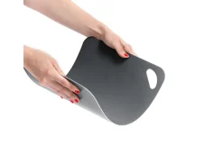 Zeller Schneidebretter<Schneidematten-Set Kunststoff 2-teilig 29 cm x 38 cm Anthrazit/Grau