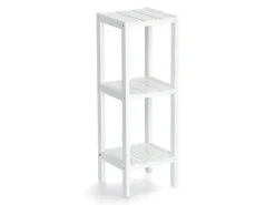 Zeller Standregal mit 3 Ablagen MDF 22 cm x 22 cm x 65 cm Weiß< Küchenregale