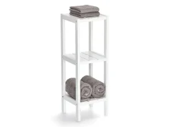 Zeller Standregal mit 3 Ablagen MDF 22 cm x 22 cm x 65 cm Weiß< Küchenregale