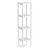 Zeller Küchenregale<Standregal mit 4 Ablagen MDF 22 cm x 22 cm x 92 cm Weiß