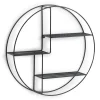 Online Zeller Wandregal Metall 55 cm x 12 cm Schwarz