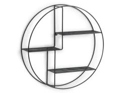 Online Zeller Wandregal Metall 55 cm x 12 cm Schwarz