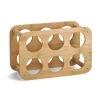 Zeller Weinregal Bambus für 6 Flaschen 16 cm x 24 cm x 38 cm Natur< Küchenregale