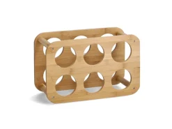 Zeller Weinregal Bambus für 6 Flaschen 16 cm x 24 cm x 38 cm Natur< Küchenregale