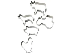 Zenker Aussstecher-Set Bauernhof 5-teilig Silber< Küchenhelfer