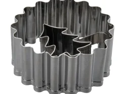 Küchenhelfer<Zenker Ausstecher Linzer mit Tannenbaum Ø 54 mm x 36 mm Silber