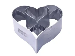 Outlet Zenker Patisserie Zenker Ausstecher Linzer Herz 2 in 1 Silber