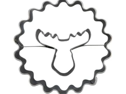 Zenker Ausstecher Linzer mit Elchkopf Ø 54 mm x 36 mm Silber