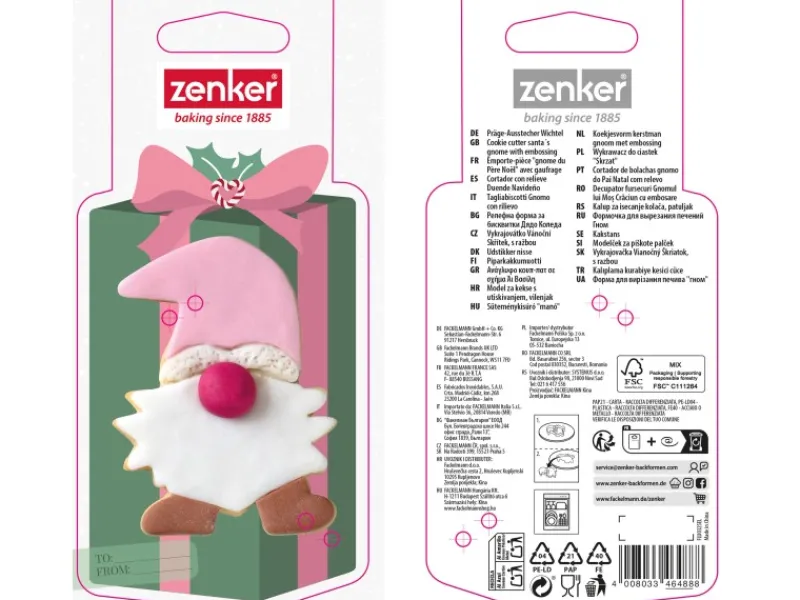 Hot Zenker Patisserie Zenker Ausstecher Wichtel Silber