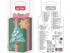 Zenker Patisserie Küchenhelfer<Zenker Ausstecher-Set Baum und Stern Silber 2-teilig
