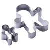 Zenker Patisserie Küchenhelfer<Zenker Ausstecher-Set Lebkuchenmann Silber 2-teilig