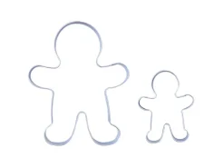 Zenker Patisserie Küchenhelfer<Zenker Ausstecher-Set Lebkuchenmann Silber 2-teilig