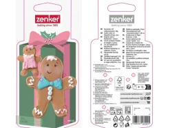 Zenker Patisserie Küchenhelfer<Zenker Ausstecher-Set Lebkuchenmann Silber 2-teilig