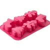 Zenker Patisserie Küchenhelfer<Zenker Backform Silikon 6 Motive Rot