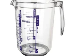 Zenker Patisserie Küchenhelfer<Profi-Messbecher Ø 12 cm 1 l Fassungsvermögen Transparent