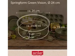 Sale Zenker Springform Flachboden Green Vision Ø 24 cm x 7,5 cm