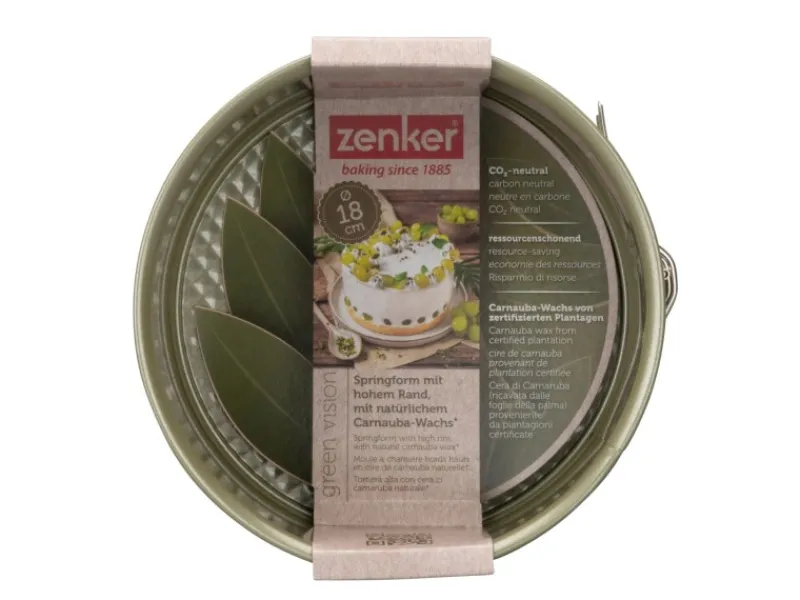 Zenker Springform Hoch Green Vision Ø 18 cm x 10 cm< Küchenhelfer