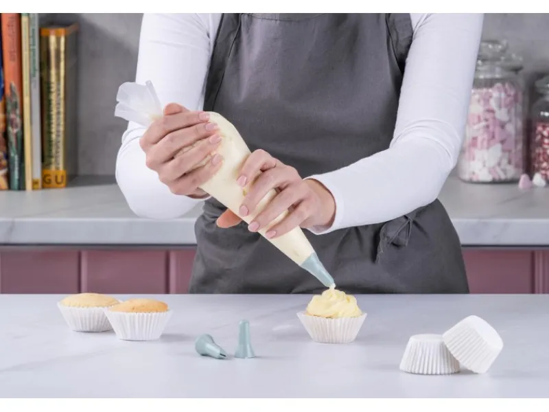 Clearance Zenker Patisserie Zenker Spritzbeutel mit 3 Tüllen Weiß