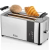 Zilan Haushaltsgeräte<ZLN-6234 Edelstahl Toaster mit Brötchenaufsatz 1400 Watt