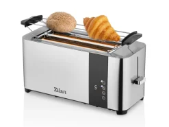Zilan Haushaltsgeräte<ZLN-6234 Edelstahl Toaster mit Brötchenaufsatz 1400 Watt