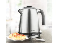 Zilan Haushaltsgeräte<ZLN-1000 Wasserkocher mit Temperatureinstellung Edelstahl 1,7 L