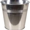Töpfe<Zink-Übertopf Ø 14 cm x 12 cm Silber