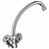 Clearance Zweigriff-Küchenarmatur Ledro Chrom